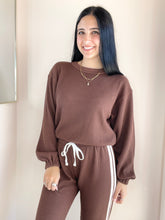 Drop Shoulder LS Elastic Hem Top